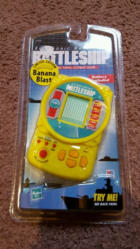 Battleship Electronic Hand-Held Video Game Limited Edition Banana Blast Hasbro