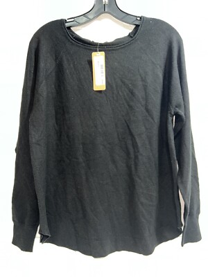 NWT - very nice STACCATO Boat Neck Sweater Black Size Small $59