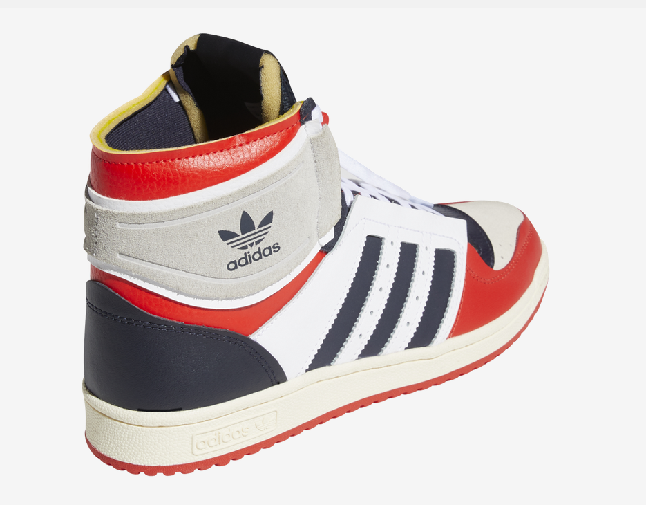【今月末迄】adidas overall decente Size 10 - adidas Top Ten DE White Legend Ink Red for sale