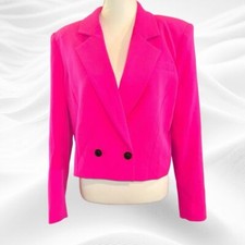 NEW Generation Love Clara Crepe Blazer size XL in Magenta Pink