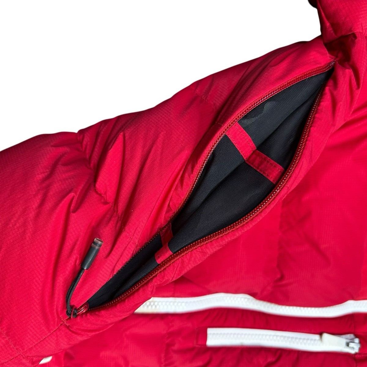 Rossignol Ski Winter Snow Red Full Zip Puffer Puffy Jacket Adult