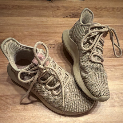 Adidas Tubular Shadow Herren Sneaker Beige Stoff Gr. 36 Low Top Freizeit