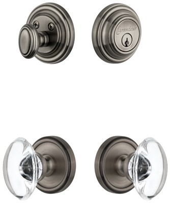 Grandeur GEOPRO_SP_ESET_238 Georgetown Solid Brass Single - Grey