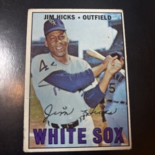 1967 Topps Jim Hicks Rookie #532 Chicago White Sox VG