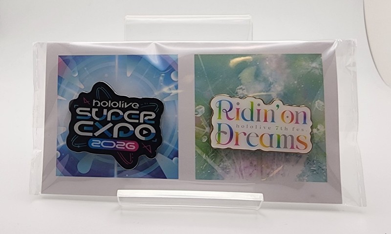 Logo Pin Badge Set hololive SUPER EXPO 2026 & hololive 7th fes. Ridin' on Dreams