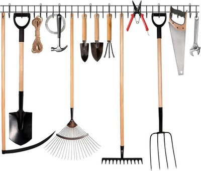 Zacurter J Form Garten Geräteständer Garage Organizer Wandhalterung Werkzeughalter