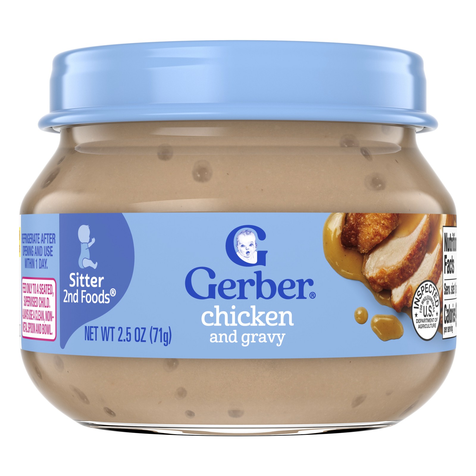2nd Foods®, Sitter, Chicken and Gravy, 2.5 oz (71 g)