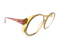 NICE Vintage Christian Dior 2047 Eyeglasses FRAMES 80 Brown 53 17 Red M208
