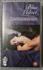 BLUE VELVET PAL UK VHS video tape CBS Fox Video 5050 Hi-Fi Stereo David Lynch