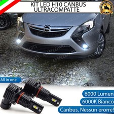 KIT LED H10 PER OPEL ZAFIRA C FENDINEBBIA 6000K BIANCO 6000 LUMEN CANBUS
