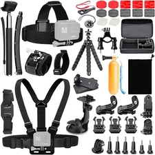 Kit de accesorios para cámara de acción Koah 50 en 1 compatible con GoPro