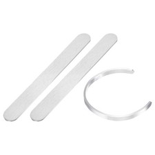 2 Pcs Aluminum Bracelet Blanks 25/32  x 6" Engraving Stamping Bangle Blanks