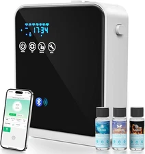 AROMAUKO Waterless Essential Oil Diffuser 250ml Smart App Touch Screen NEW Black