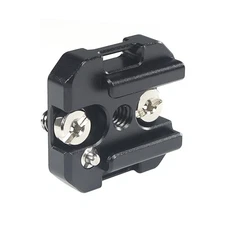 DSLR Camera Cage Aluminum Plate Cold Shoe Adapter Mount 1/4 ARRI Hole Monitor