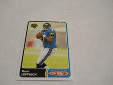 BYRON LEFTWICH ROOKIE CARD JACKSONVILLE JAGUARS 2003 TOPPS TOTAL. rookie card picture