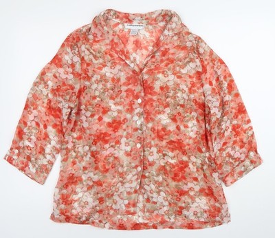 Basic-Bluse Damen UK Größe M Cathy Daniels Mehrfarbig