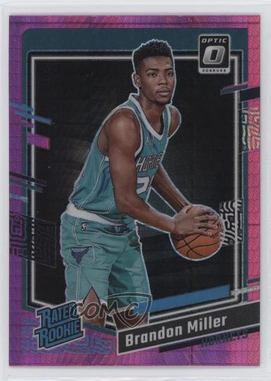 2023 Panini Donruss Optic Rated Rookie Pink Hyper Prizm Brandon Miller #219 12g7