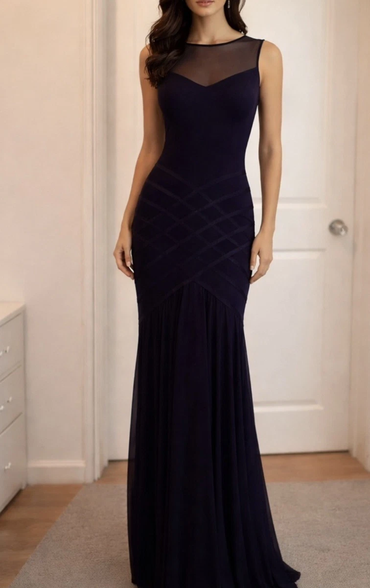 ebay black formal dress Glitter Black Open Back Long Formal Dresses with Split