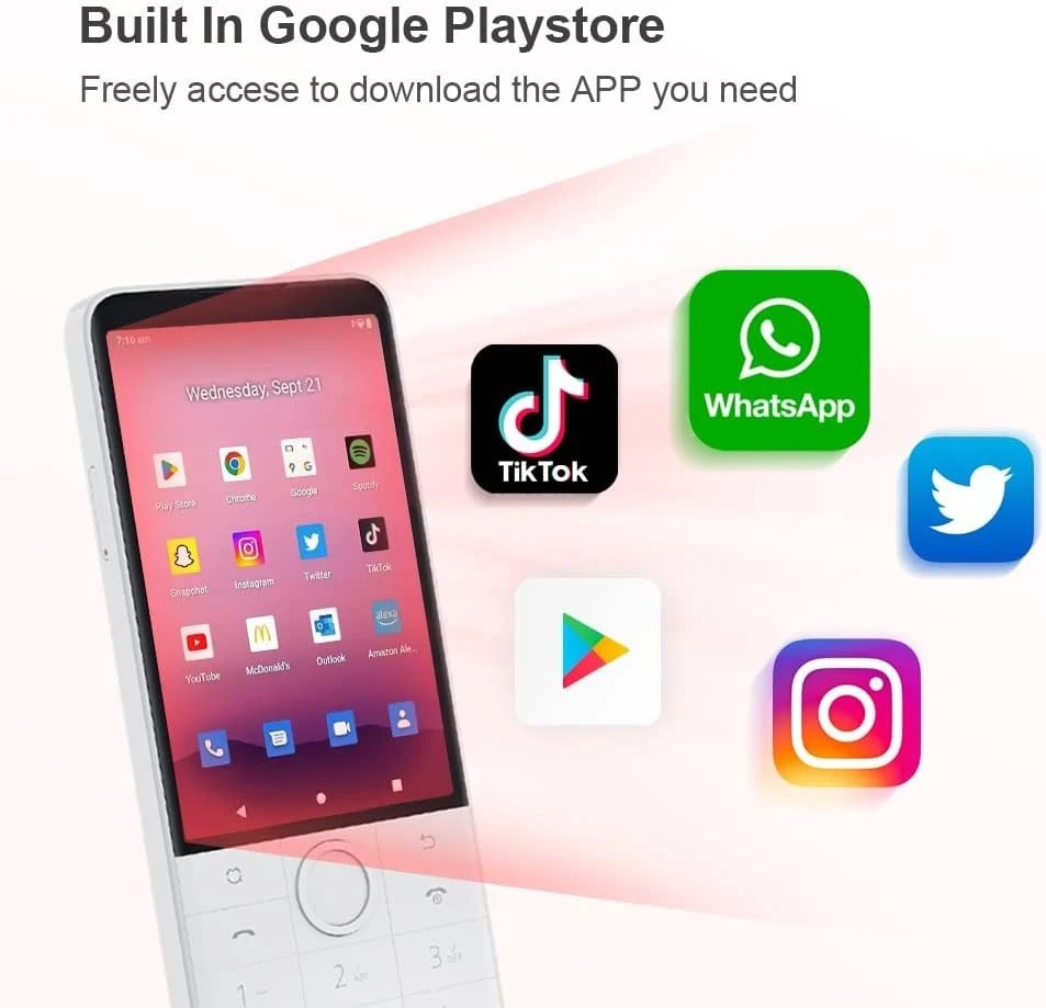 Qin F22 Pro 4G Touchscreen With Buttons Google Play Phone 64GB - NEW - Image 2 of 4