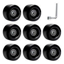 Quad Roller Skate Wheels, 8 Pack 58 x 32mm 82A Replacement Wheels Wear-Resi...