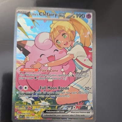 Lillie's Clefairy EX 英語版 Ascended Heroes Pokémon Lillie's Clefairy Ex Special Illustration Rare Standard