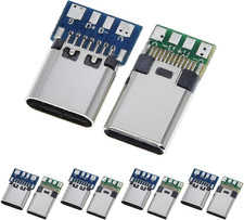 10PCS USB 3.1 Type C Connector 24 Pins Male Female Plug Socket Receptacle Adapte