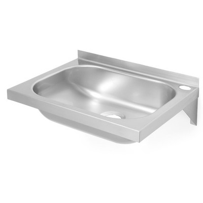 Wandhängendes Handwaschbecken aus Stahl 400x295mm - Hendi 811818