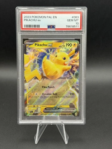 PSA 10 - Pikachu ex 063/193 - Paldea Evolved - Double Rare