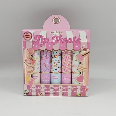 5 Piece Lip Balm Set LIP TREATS Nourishing & Softening Cruelty Free