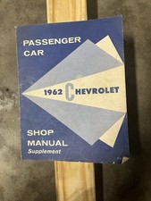 1962 Chevy Impala Bel Air Biscayne Shop Manual Supplement