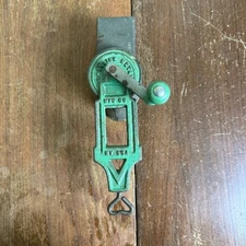 Lorraine Metal Antique Metal Hand Crank GRATER GRINDER Cheese Spices Table Mount