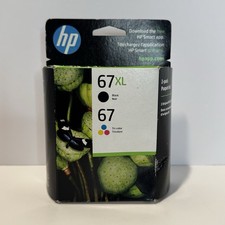 Genuine HP 67 XL Black  67 Tri-Color Ink Catridges 2 Pack 3YP30AN 10/2025 