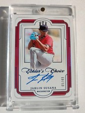 2025 National Treasures Jarlin Susana Ecklar's Choice Signatures Blue Auto 5/49