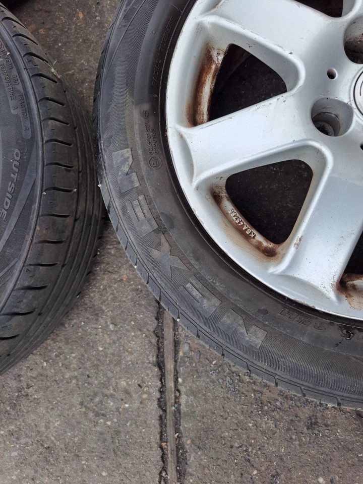 3x Peugeot 206SW Alufelgen mit Nexen Sommerreifen 195/55R15 Dot 0624 6Hx15H2 - Bild 3 von 4