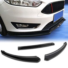 3 Pieces Black Front Bumper Lip Spoiler Body Kit For 2012 2018 Ford Focus 3 Pieces Black Front Bumper Lip Spoiler Body Kit For 2012 2018 Ford Focus