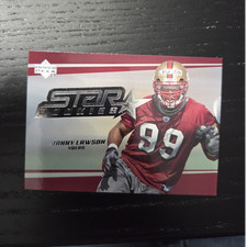 Upper Deck 2006 Manny Lawson Football Card, 49ers Star Rookies Rookie #238. rookie card picture