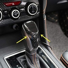 Sport Chrome Carbon Fiber Print Gear Shift Knob Cover Trim for Subaru Foreste...