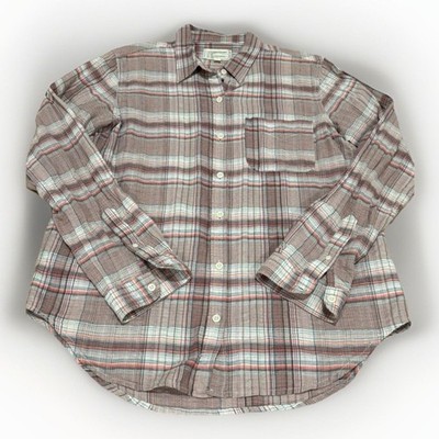 CURRENT/ELLIOTT The Modern Prep School shirt womens size 2 eugene plaid  button