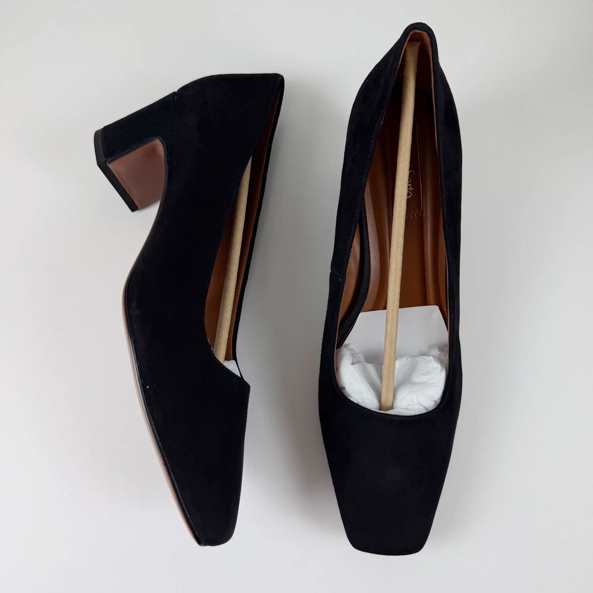 Franco Sarto Block Heel Suede Upper Heels Pump | eBay display picture 1