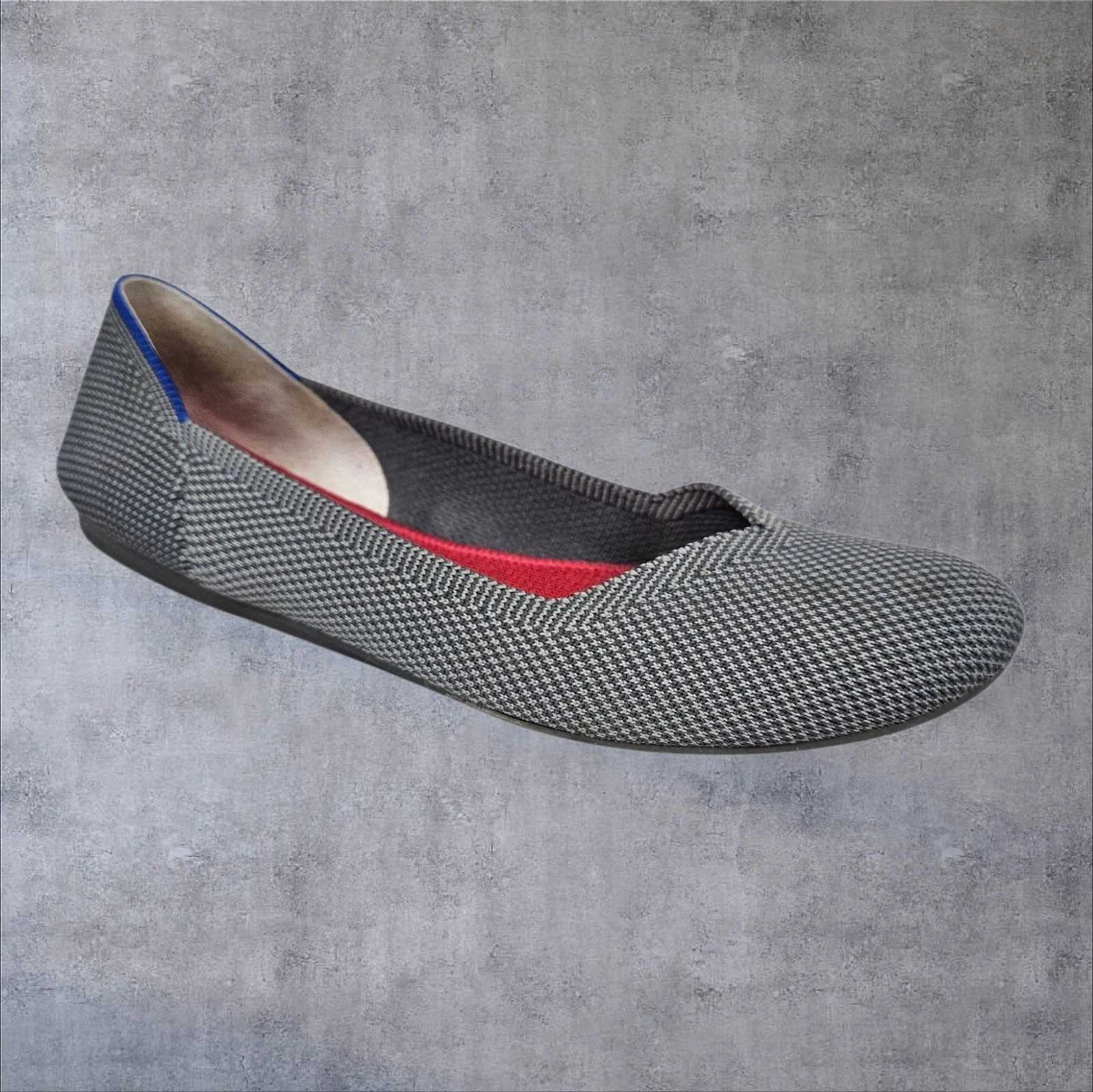 Rothy's Gray Flat Slip-On Round Toe Stretch Ballet Flats Size 9 Women's