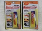 2 PACKS - OMO SUPER STRONG ADHESIVE CONTACT CEMENT 1.5 oz. EACH