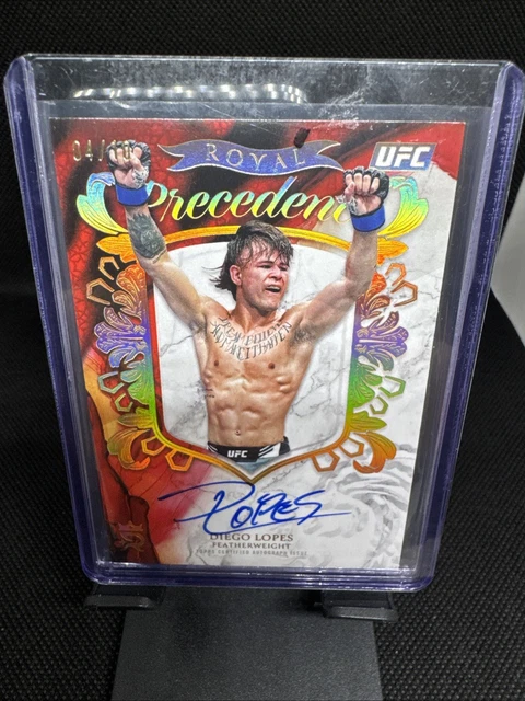 Diego Lopes Lopez Gold /10 Auto UFC MMA Topps Royal Precedent 2025 Royalty