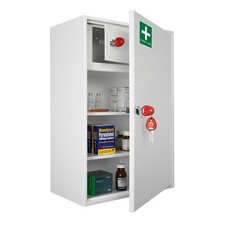 Medical Cabinet First Aid Storage Key Locking Safe (Large)