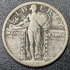 1917 S Standing Liberty Silver Quarter Type 2 Fine Key Date