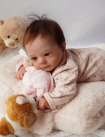 Reborn Baby Puppe MäDchen 48Cm Realistisch StoffköRper Lebensecht