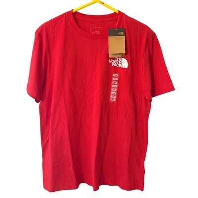 The North Face Mens Red Half Dome Logo Graphic Tee Shirt NF0A4M8P Size M NWT