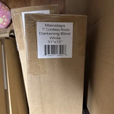 Cordless Room Darkening Blind Light Control Darkness , White