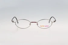 Contro Verse 4235 010 8H, Vintage 90s gray small oval eyeglasses frames