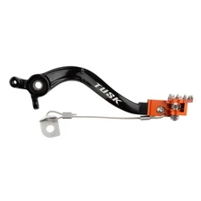 Tusk Aluminum Brake Pedal Orange Tip Husqvarna TC85 2014-2026 Gas Gas MC85 21-26