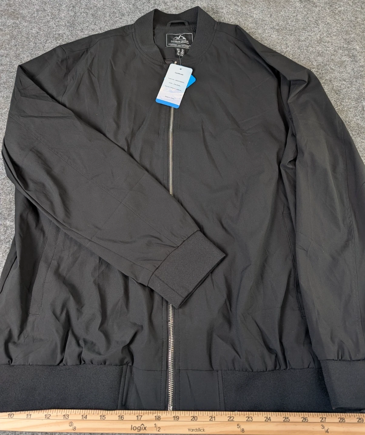 Magcomsen Outdoor Jacket Size XL First Grade Security Class B Black Full Zip NWT